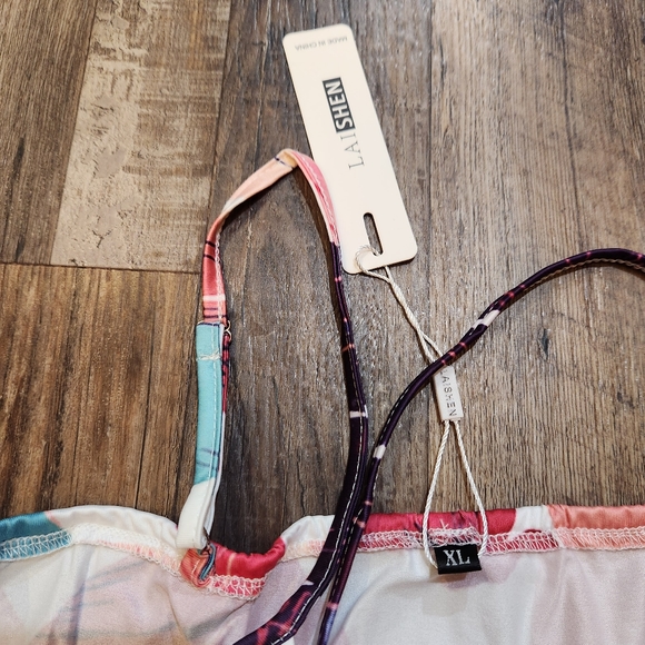 LAISHEN Floral Spaghetti Strap Dress - Picture 3 of 5